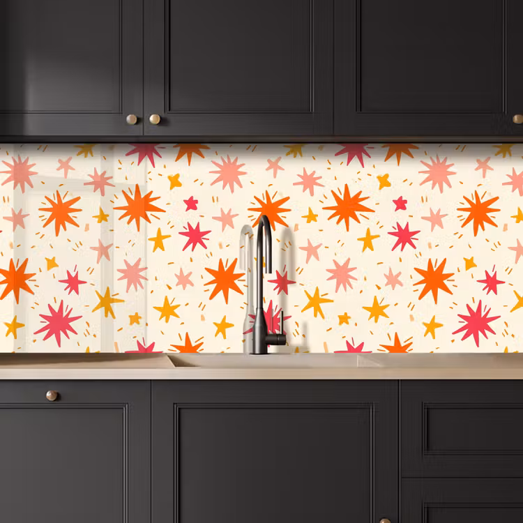 Schienale cucina - Stelle - Giocoso - Colorato — 6