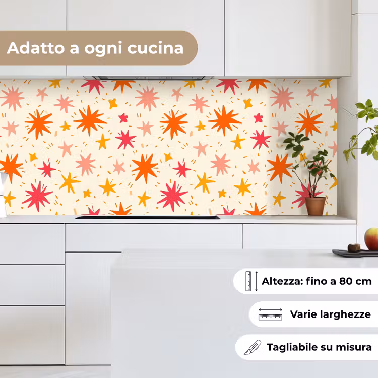 Schienale cucina - Stelle - Giocoso - Colorato — 7