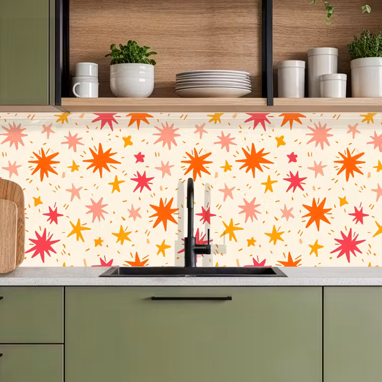 Schienale cucina - Stelle - Giocoso - Colorato — 8