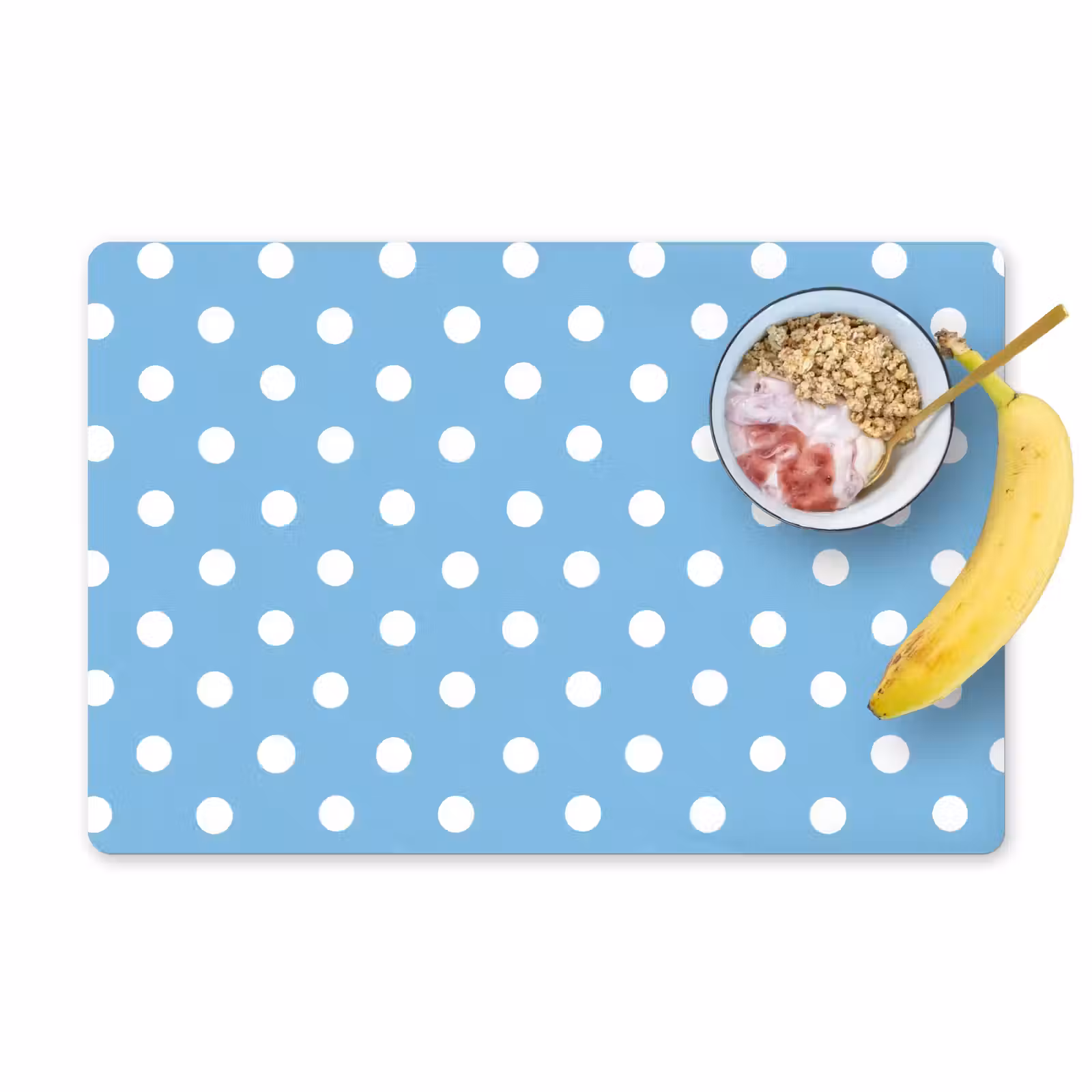 Tovaglietta – 6 pezzi - Pois - Blu — 1