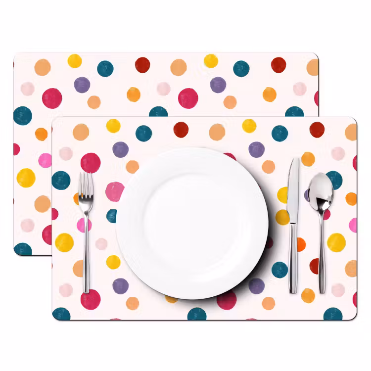Tovaglietta – 6 pezzi - Cerchi - Giocosi - Colorati — 2