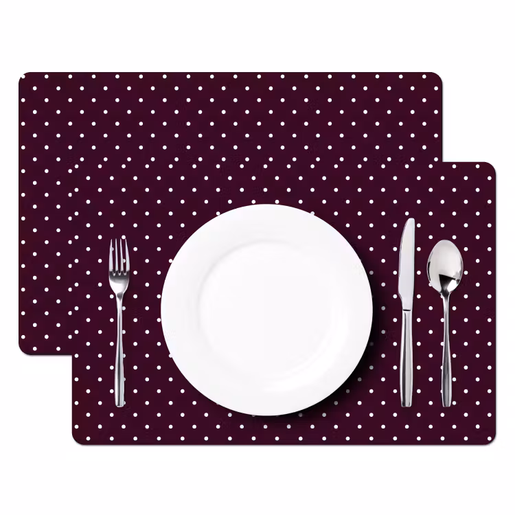 Tovaglietta – 6 pezzi - Puntini - Moderno - Viola — 2