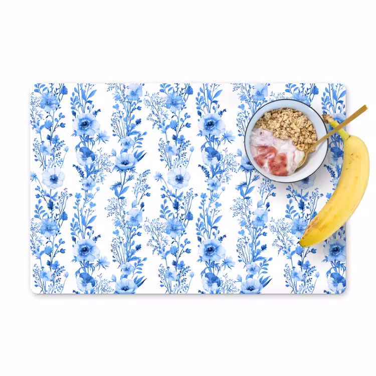 Tovagliette - Splendore botanico blu — 1