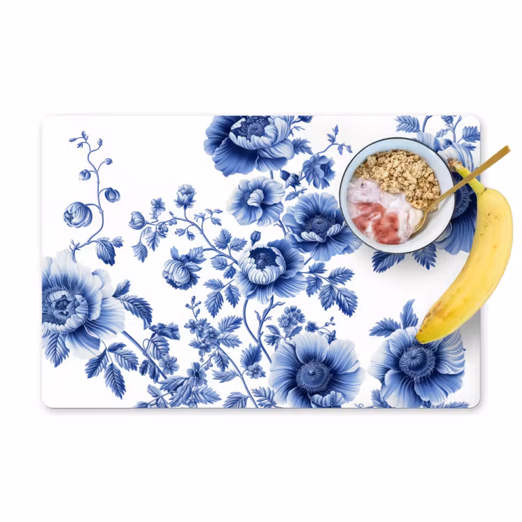 Tovagliette - Mare di fiori blu Delft — 1