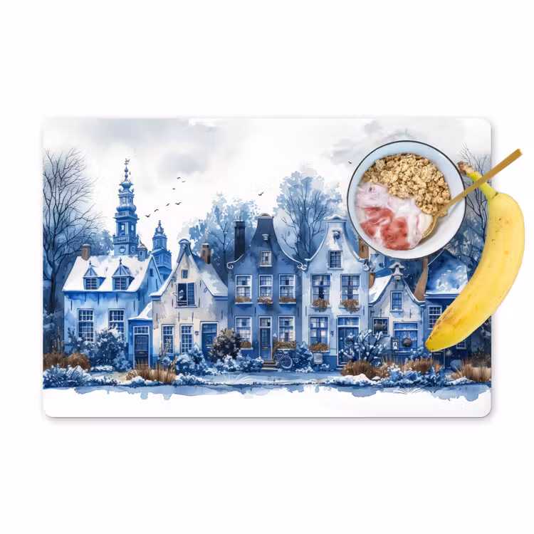 Tovagliette - Sogno d'inverno a Delft — 1