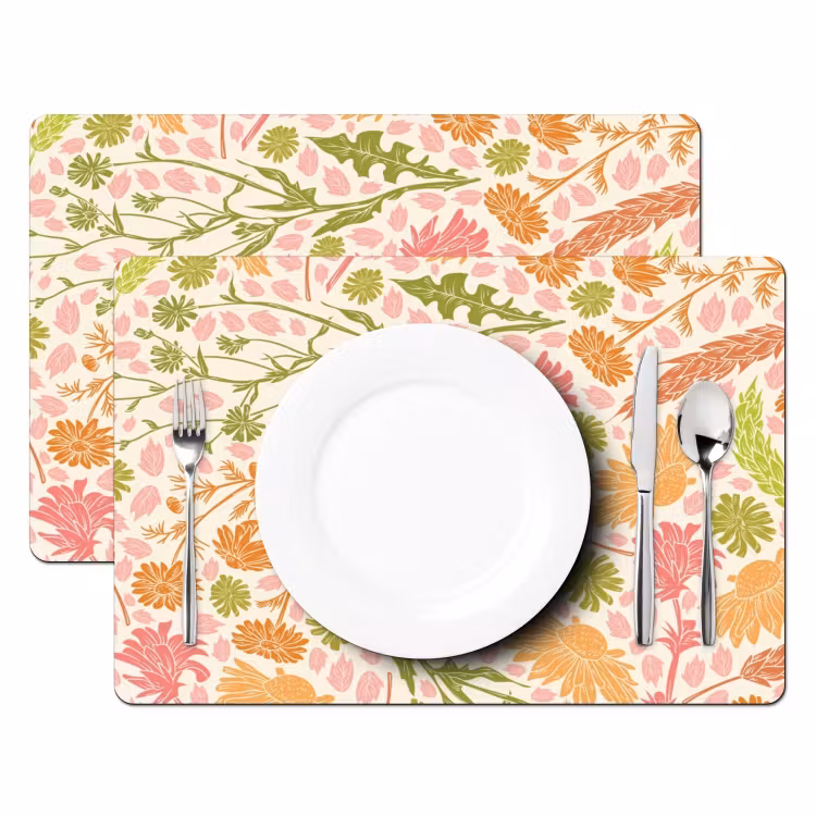 Tovagliette - Opulenza floreale in versione pastello — 2