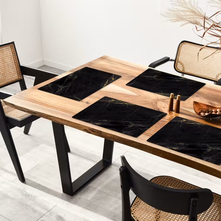 Tovagliette - Oro nero lucido — 4