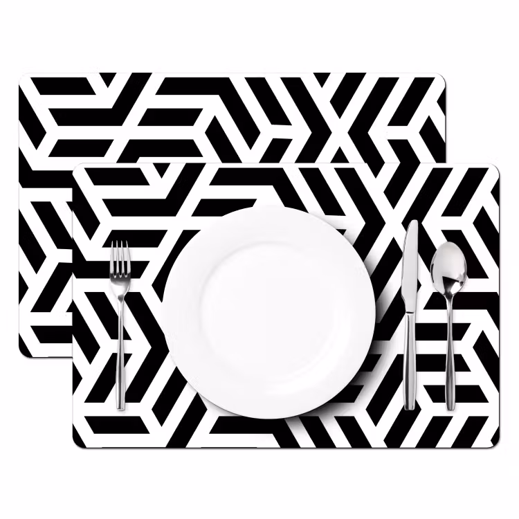 Tovagliette - Labirinto in bianco e nero — 2