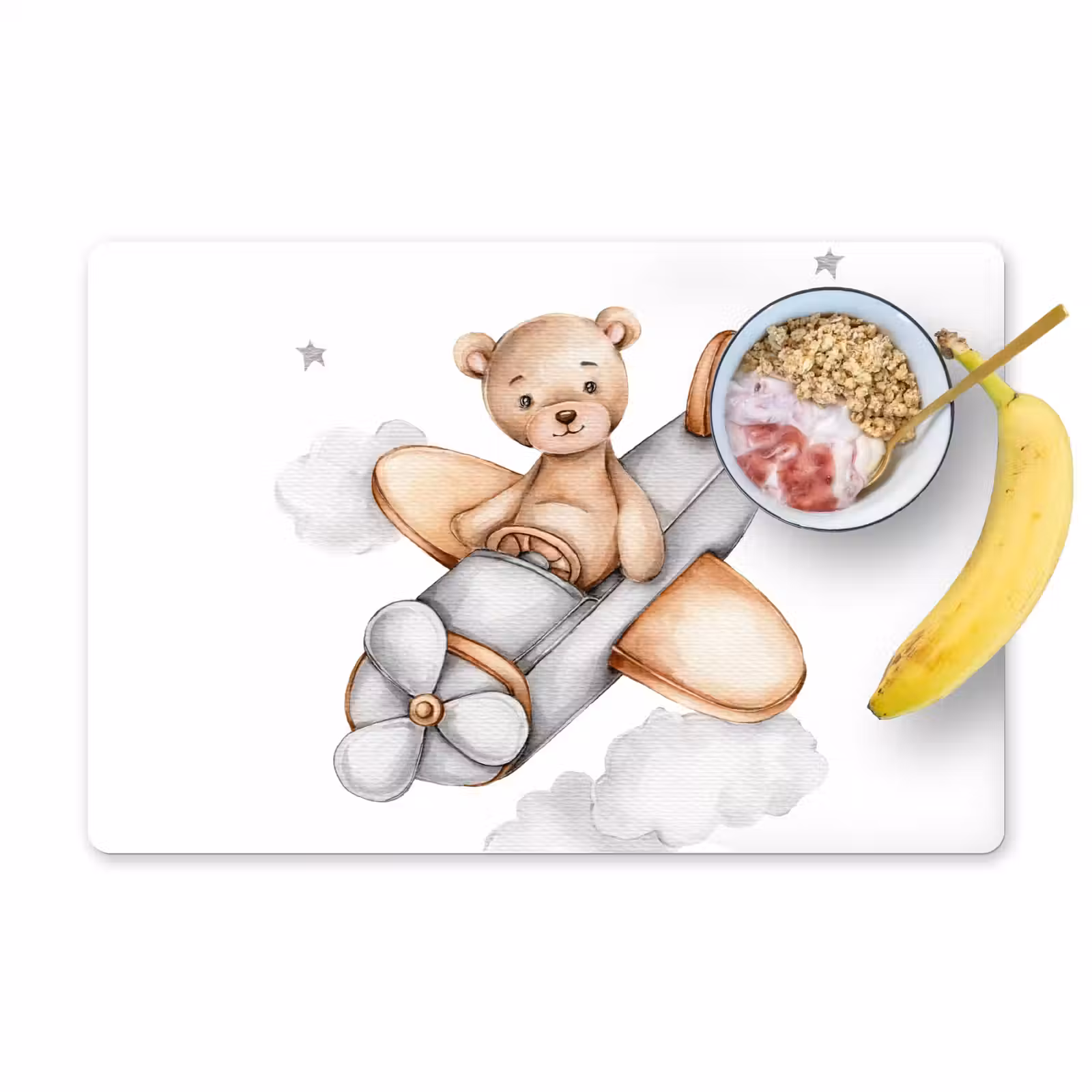 Tovagliette - Orso - Aereo - Stelle - Bambini — 1