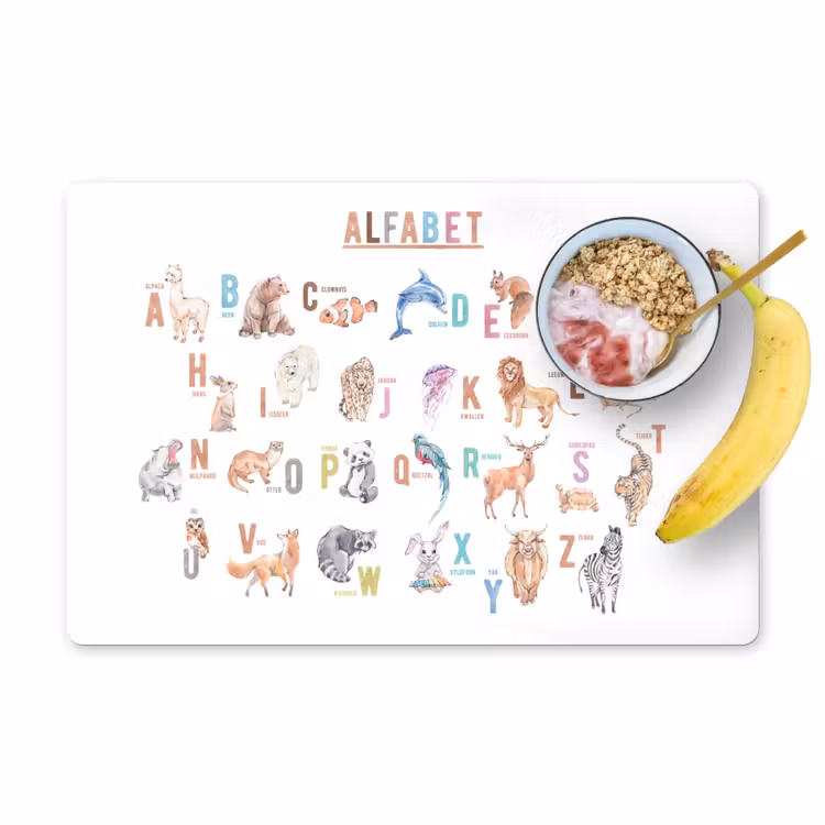 Tovagliette - Bambini - Animali - Alfabeto — 1