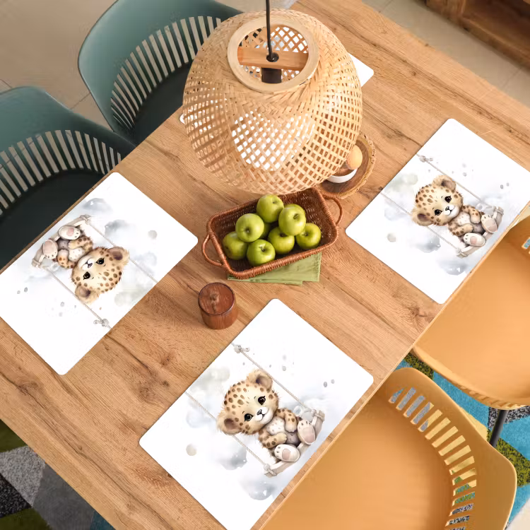 Tovagliette - Leopardo - Animale - Bambini - Cameretta - Nursery — 3