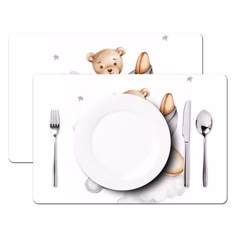 Tovagliette - Orso - Aereo - Stelle - Bambini — 2