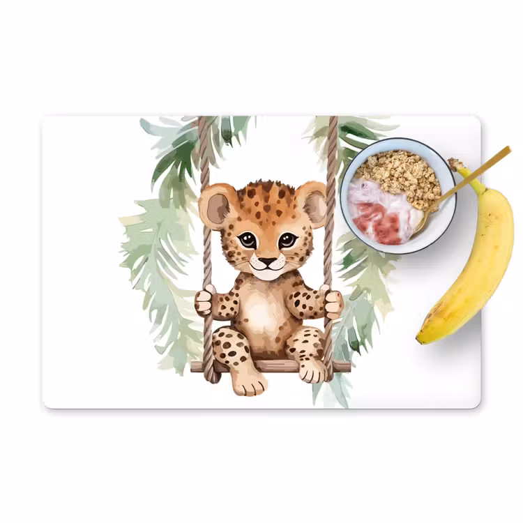 Tovagliette - Leopardo - Animale - Bambini - Giungla - Cameretta - Camera dei bambini — 1
