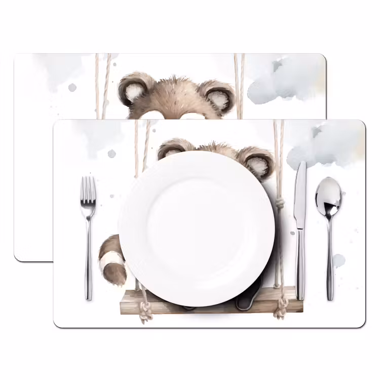 Tovagliette - Procione - Animale - Bambini - Cameretta - Nursery — 2