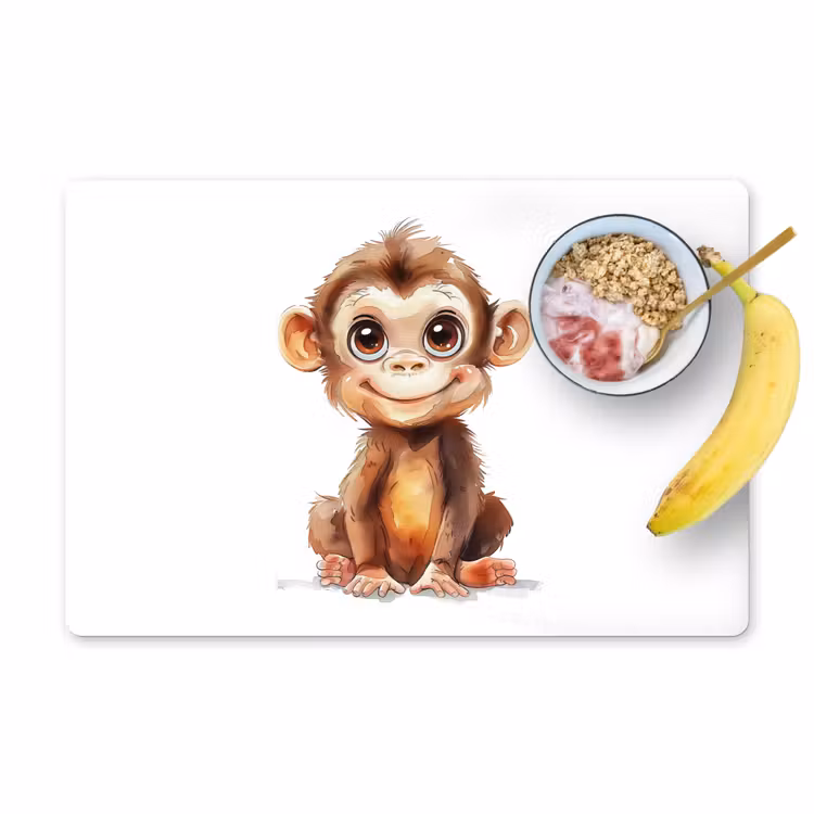 Tovagliette - Scimmia - Bambino - Animali della giungla — 1