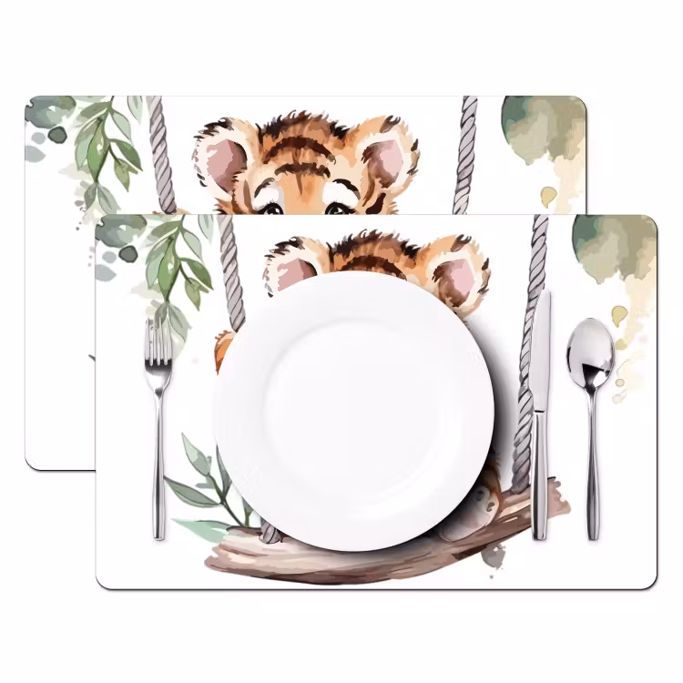Tovagliette - Tigre - Animale - Bambini - Giungla - Cameretta - Camera dei bambini — 2