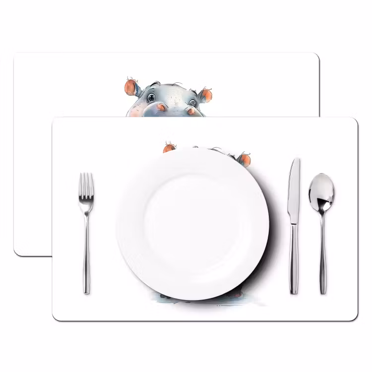 Tovagliette - Ippopotamo - Animale bambino - Animali — 2