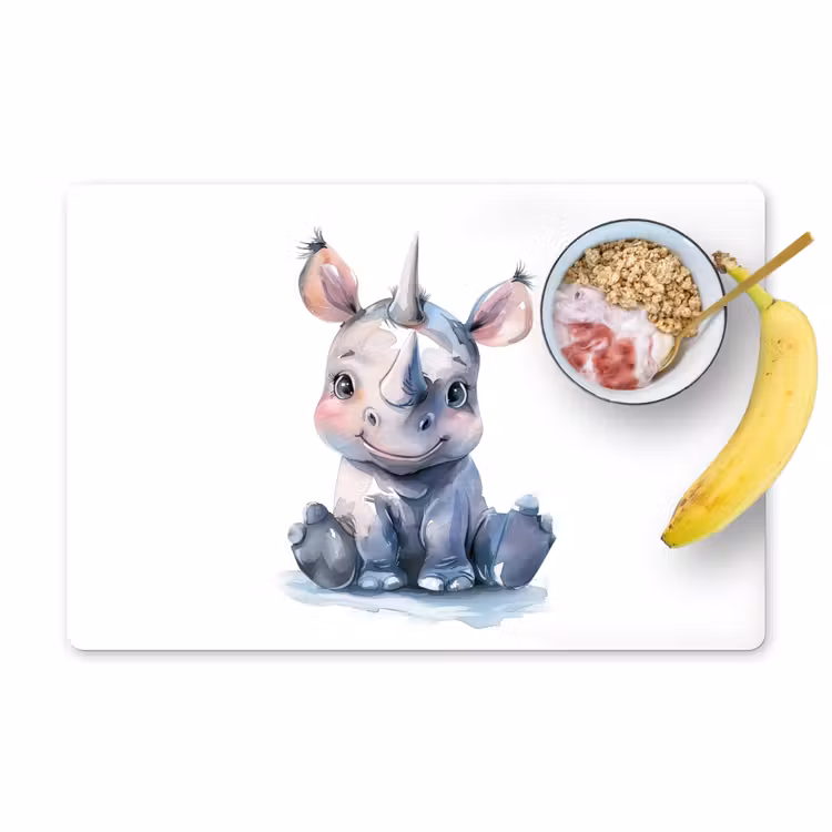 Tovagliette - Rinoceronte - Animale bambino - Animali — 1