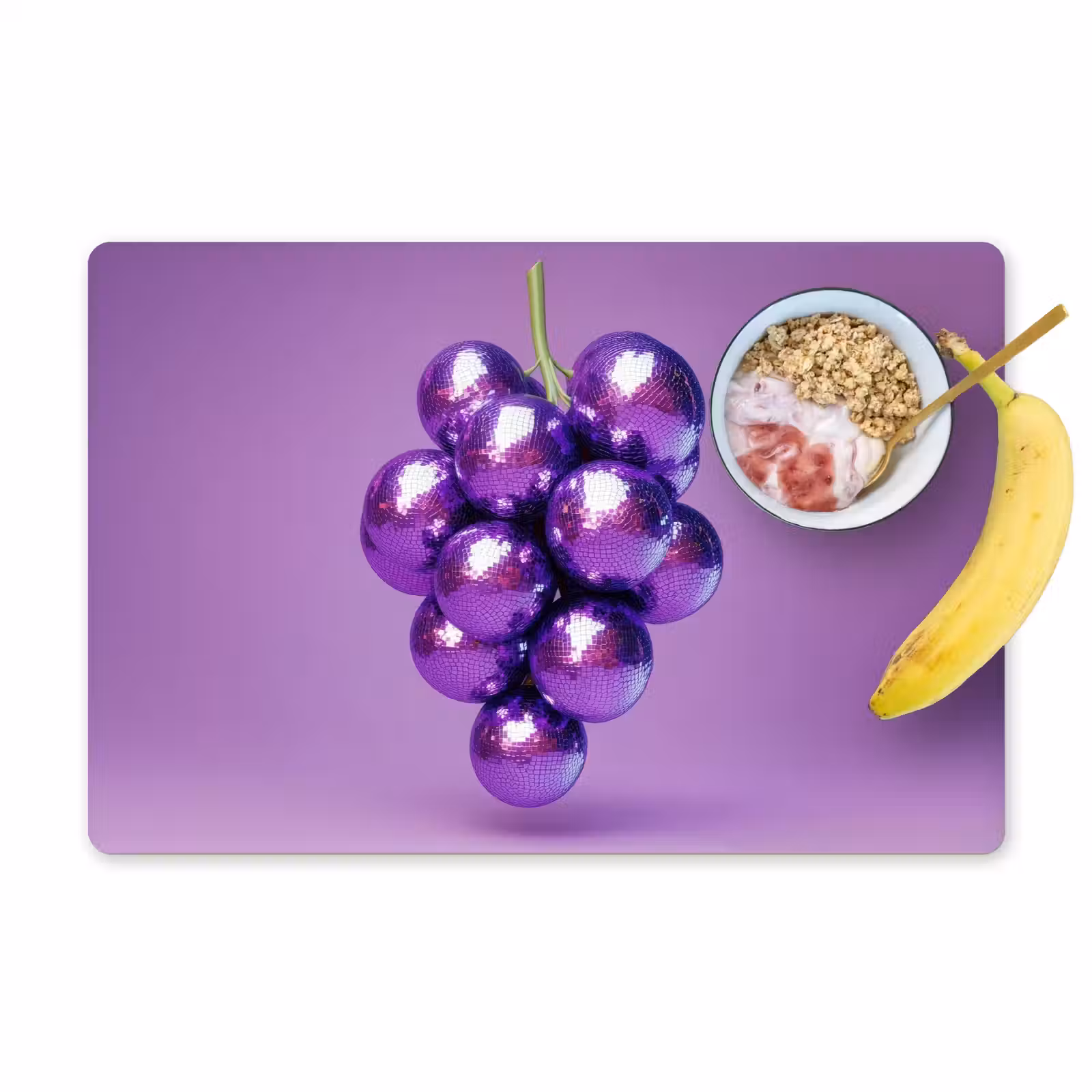 Tovagliette - Uva - Disco - Glitter - Viola — 1