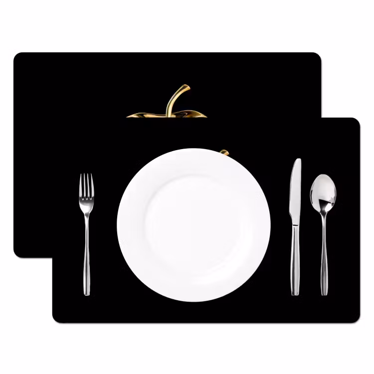 Tovagliette - Mela - Oro - Cromo - Nero — 2