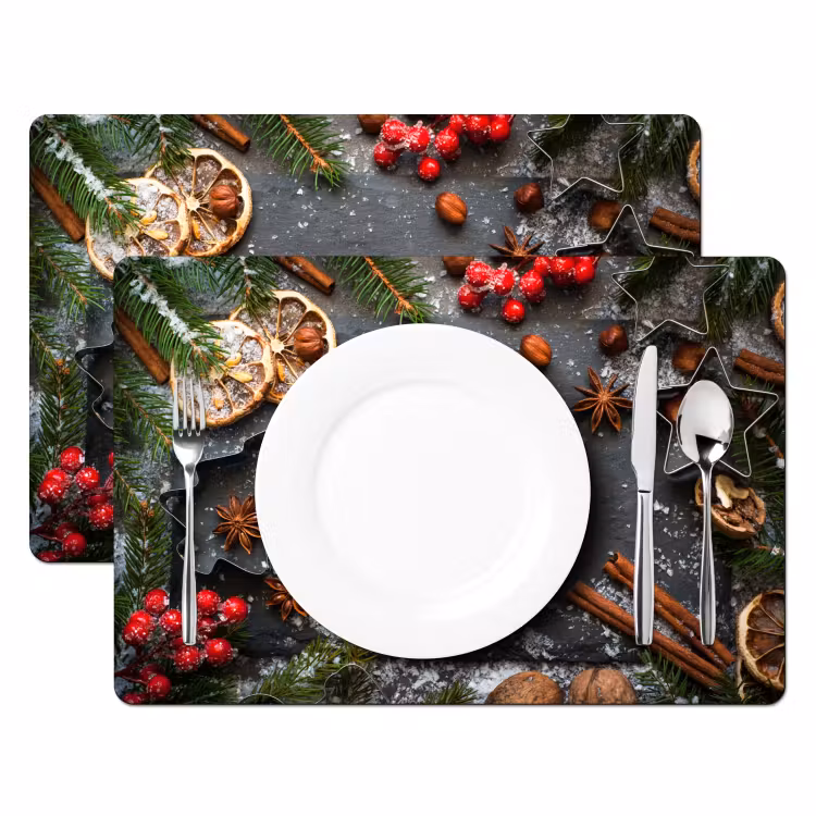 Tovagliette - Natale - Erbe - Natura morta - Inverno — 2