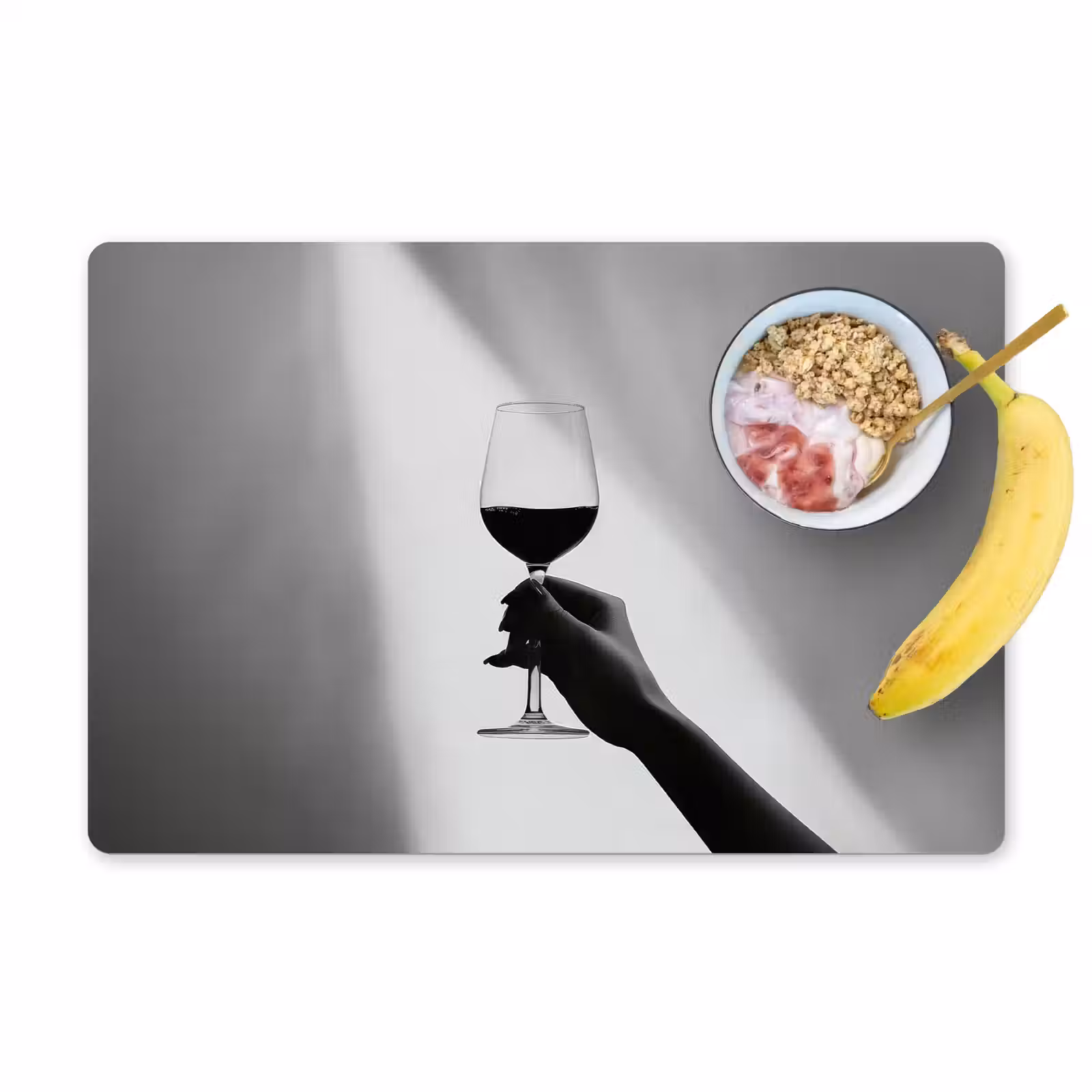 Tovagliette - Luce - Vino - Rosso - Bicchiere — 1