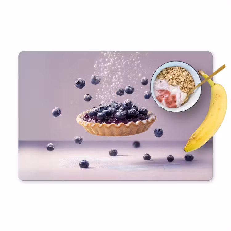 Tovagliette - Cibo - Torta - Frutti di bosco - Blu — 1