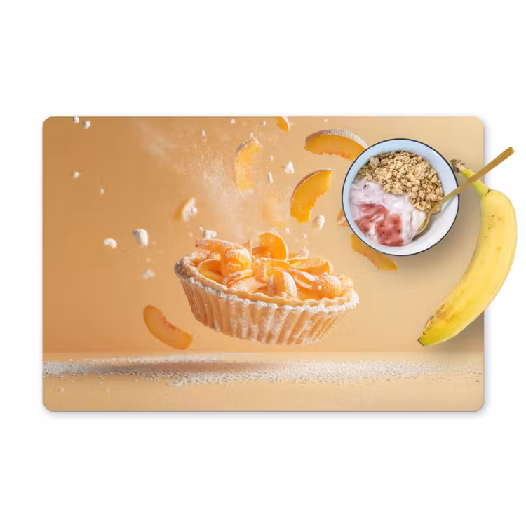 Tovagliette - Pesca - Cibo - Torta - Arancia — 1