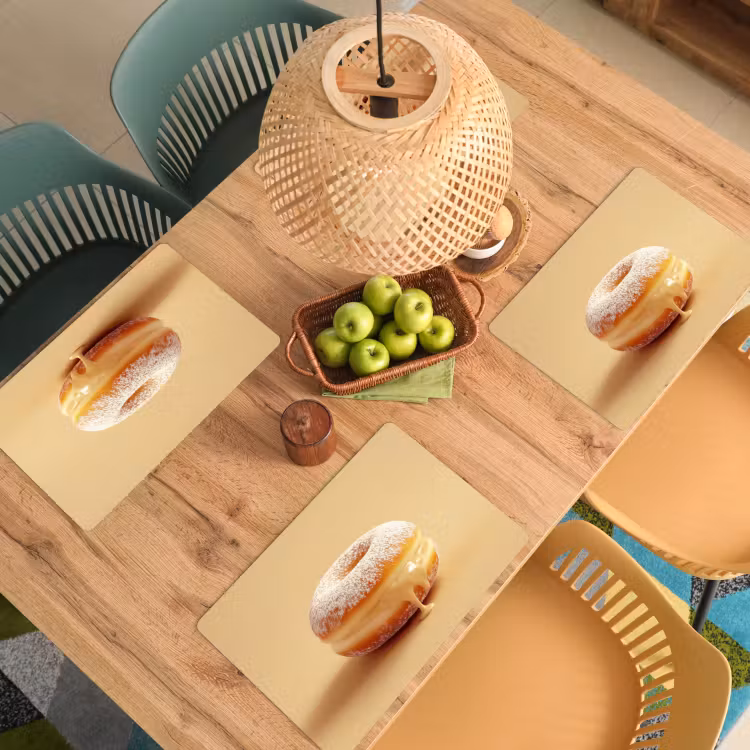 Tovagliette - Ciambella - Cremosa - Zucchero a velo - Beige — 3