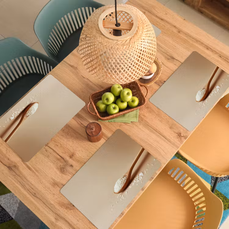 Tovagliette - Cucchiaio - Riso - Legno - Beige — 3