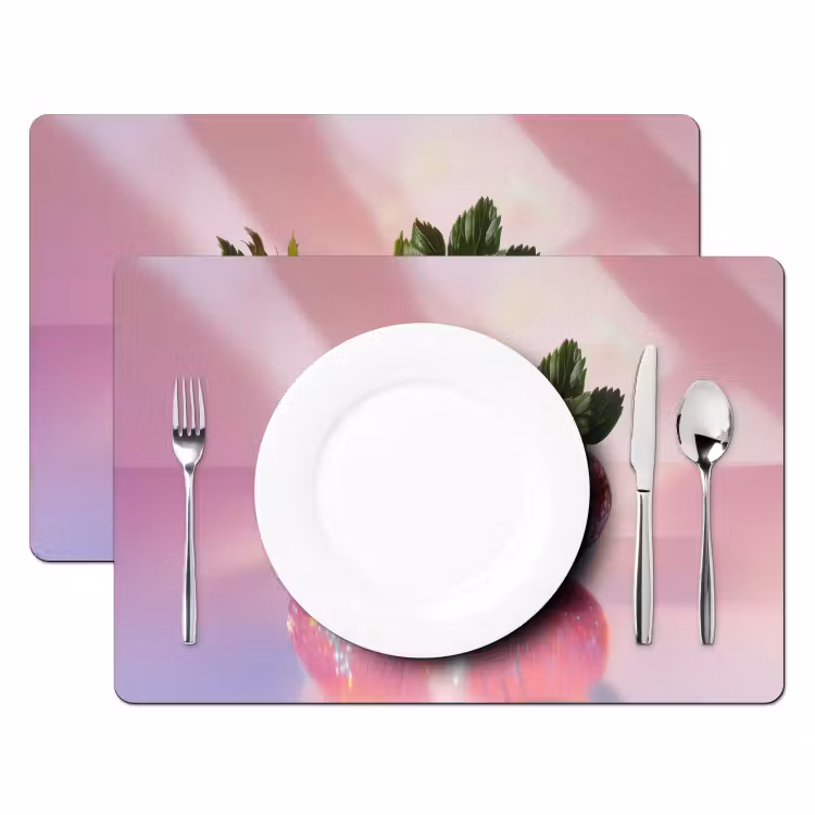 Tovagliette - Disco - Frutta - Glitter - Fragola — 2