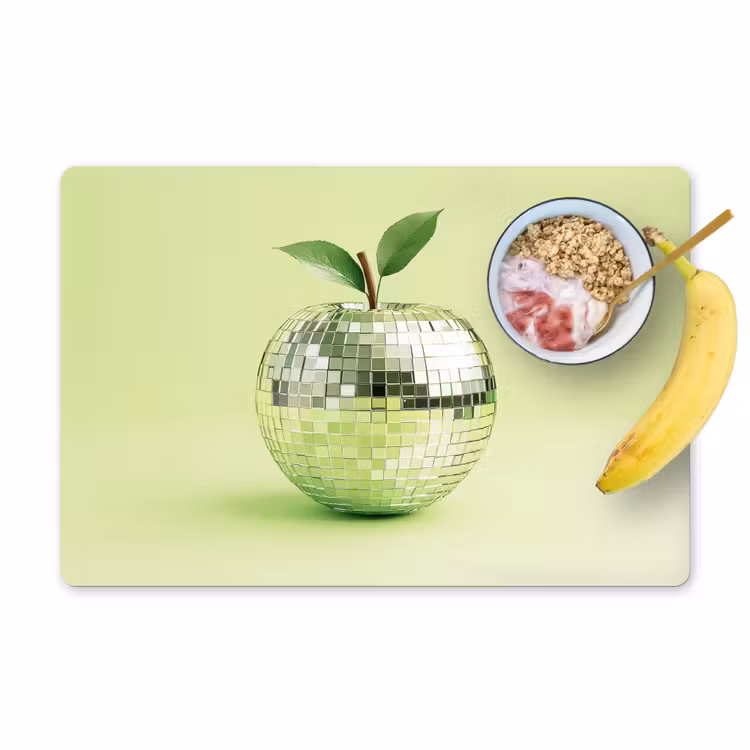 Tovagliette - Verde - Discoteca - Decorazione - Mela — 1