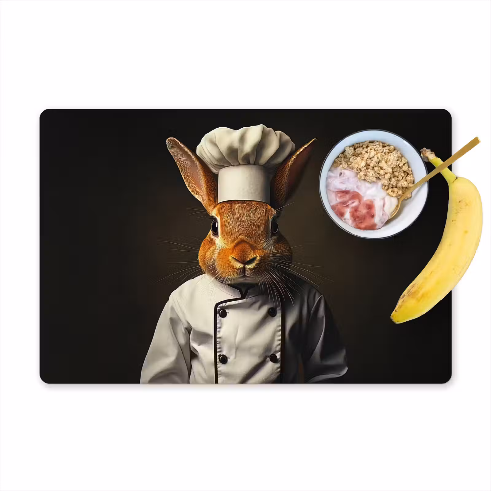 Tovaglietta in vinile - Coniglio - Cuoco - Animale — 1