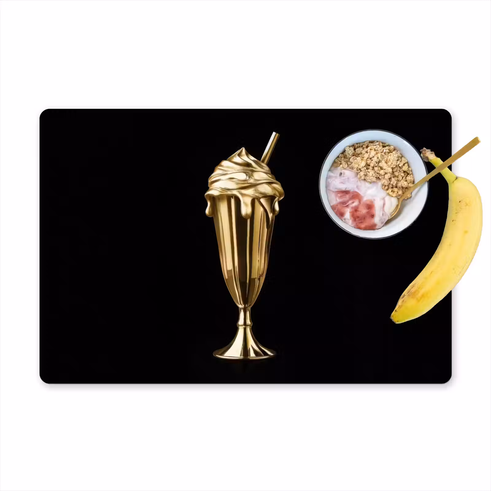 Tovagliette - Milkshake - Oro - Bere - Nero — 1