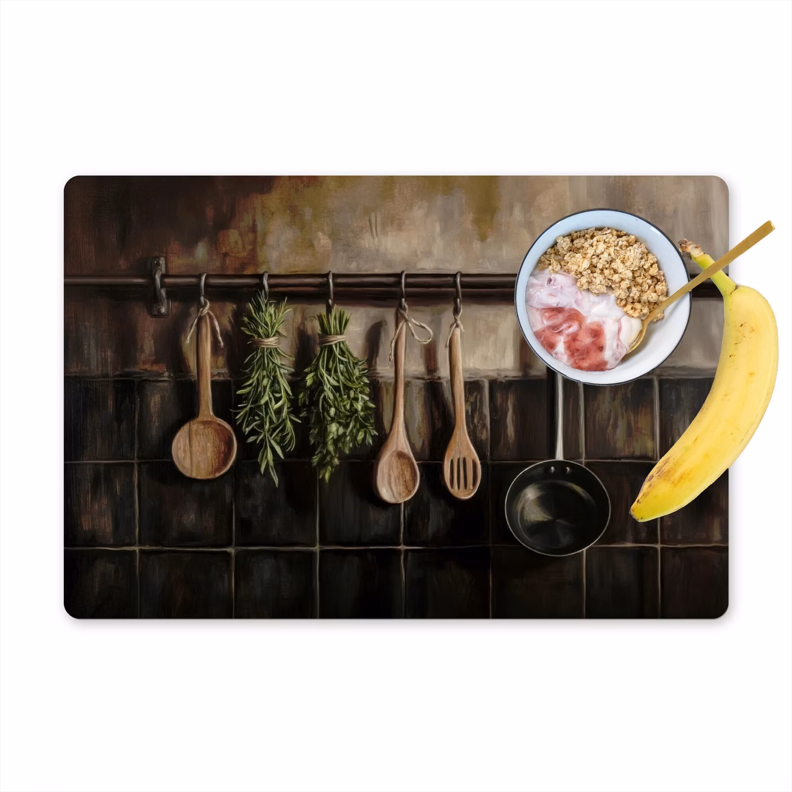 Tovagliette - Utensili da cucina - Rustico - Piastrelle - Spezie — 1