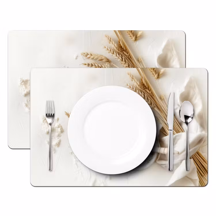 Tovagliette - Fiore - Legno - Grano — 2