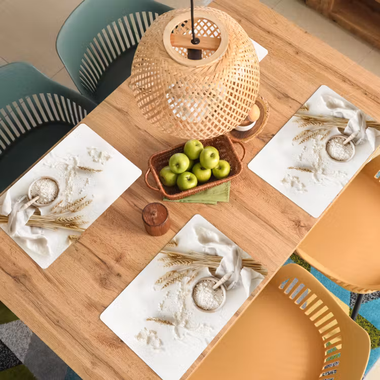 Tovagliette - Fiore - Legno - Grano — 3