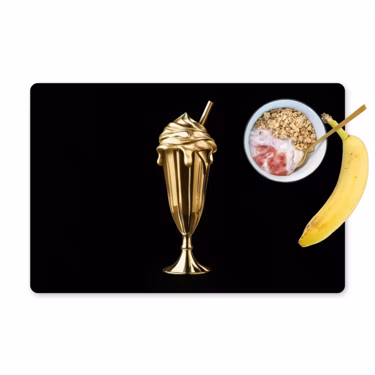 Tovagliette - Milkshake - Oro - Bere - Nero — 1
