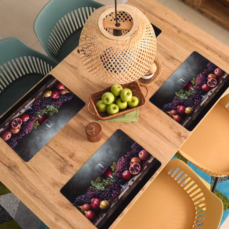 Tovagliette - Vino - Frutta - Natura morta — 3