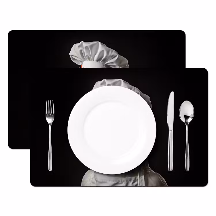 Tovaglietta in vinile - Cuoco - Rosso - Pollo — 2