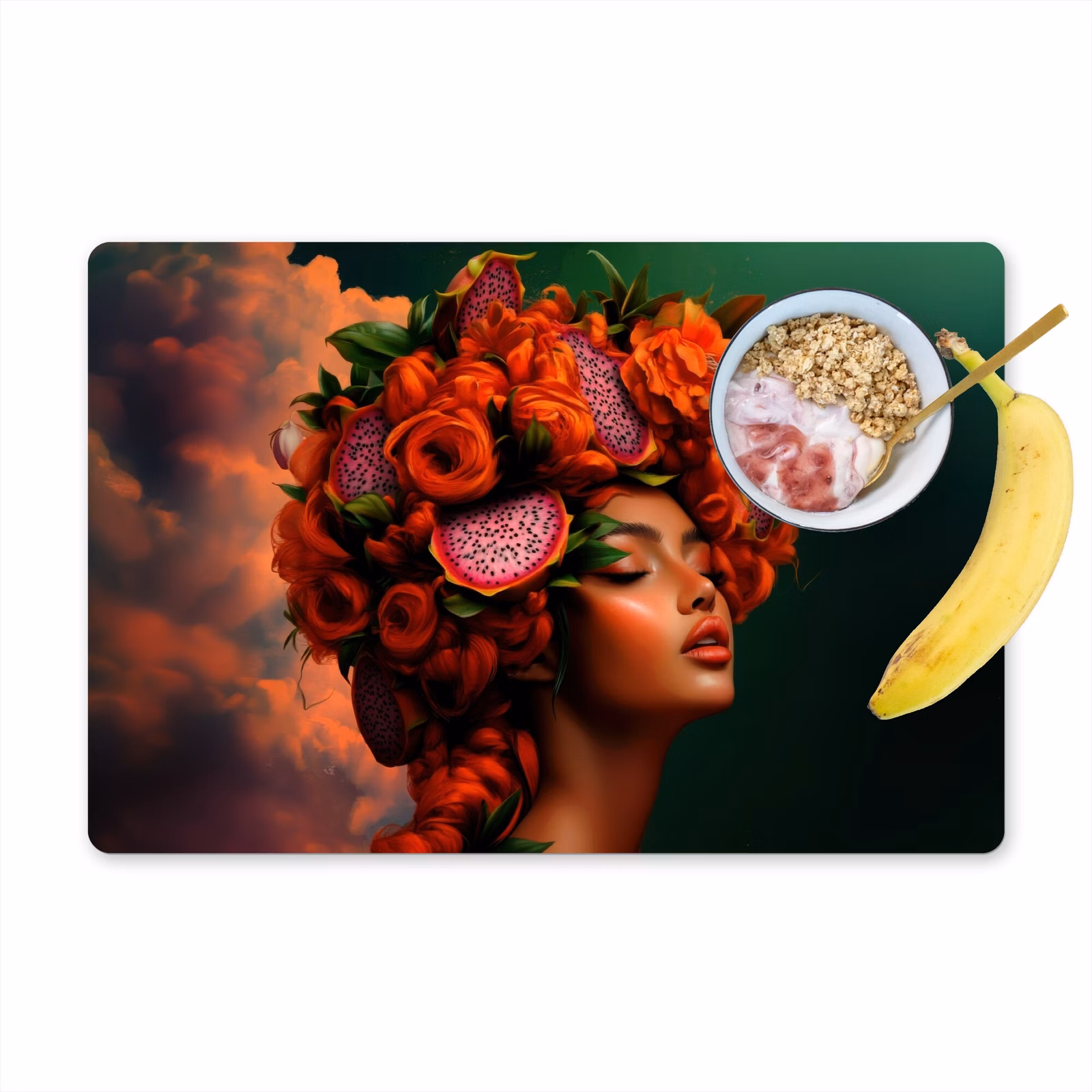 Tovagliette - Donna - Bevande alla frutta - Rose — 1