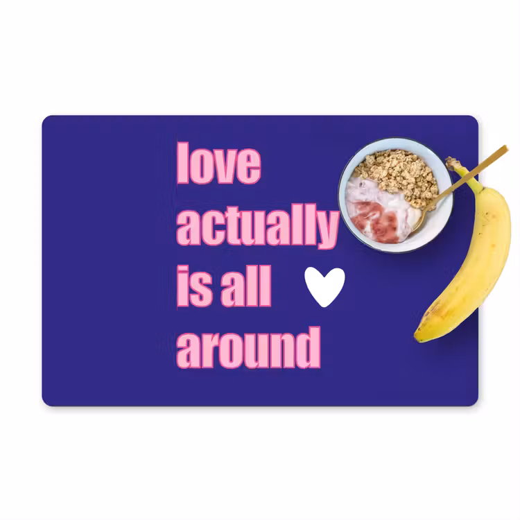 Tovagliette - Testo - San Valentino - Amore - Blu — 1