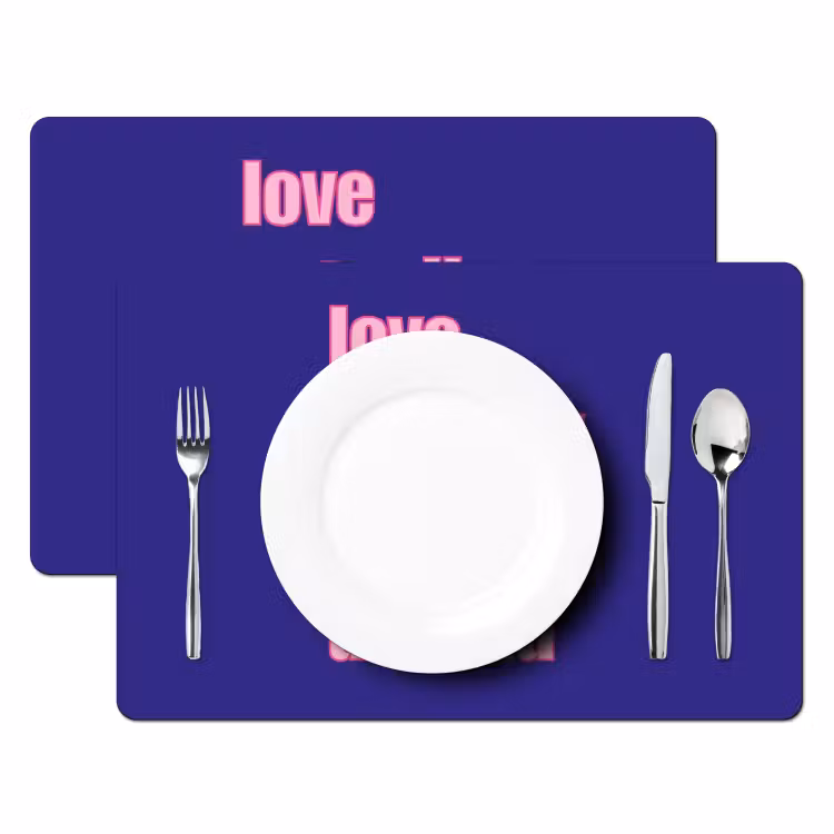 Tovagliette - Testo - San Valentino - Amore - Blu — 2