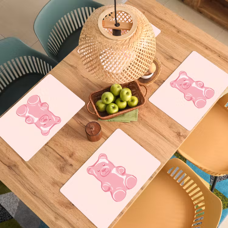 Tovagliette - Orso - Rosa - Caramella — 3