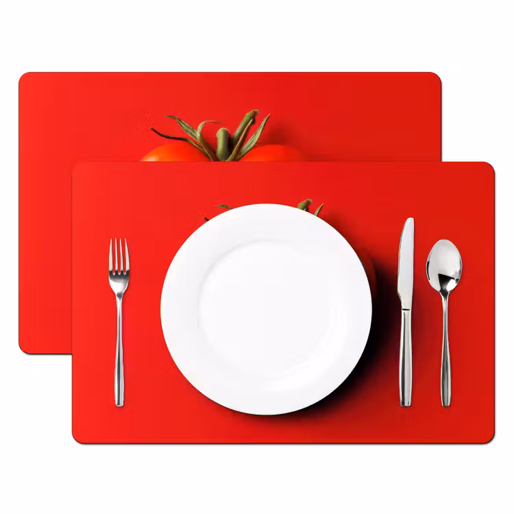 Tovaglietta in vinile - Pomodoro - Rosso - Cuore — 2