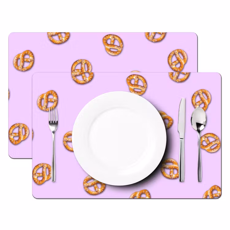 Tovagliette - Pretzel - Cibo - Viola — 2