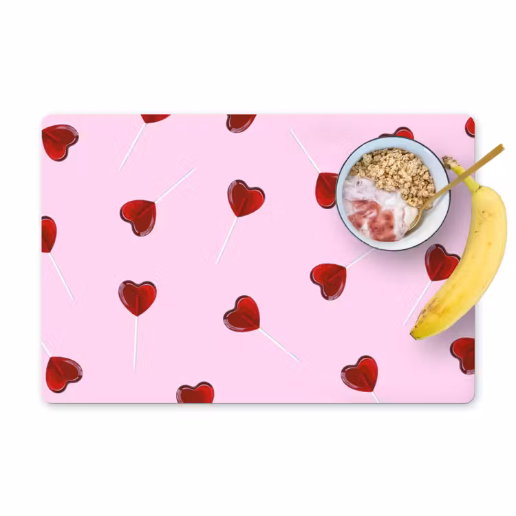 Tovagliette - Rosa - Cuore - Lecca-lecca - Caramella — 1