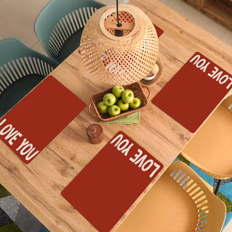 Tovagliette - Slant - Loveyou - Rosso — 3