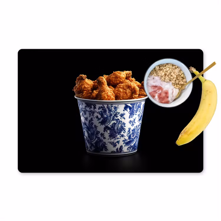 Tovagliette - Pollo - Secchio - Blu Delft - Gustoso — 1