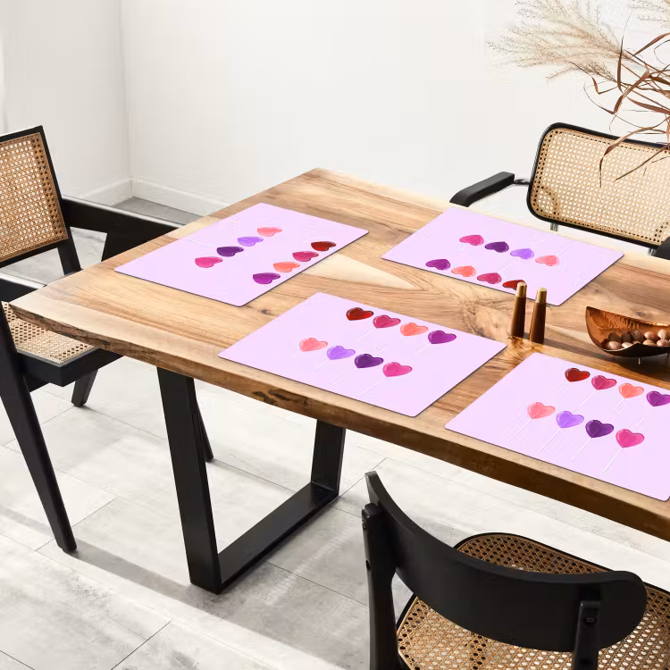 Tovagliette - Lecca-lecca - Cuore - Rosa - Caramella — 4